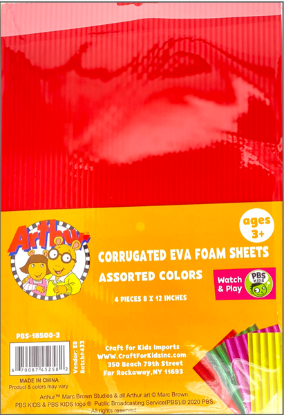 3 Assorted Colors Plush Eva Foam Sheets 20X30X2Mm-Blue/Red/Pink