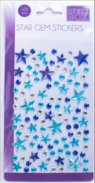 105 PC Star Gem Stickers - Blue – Craft For Kids