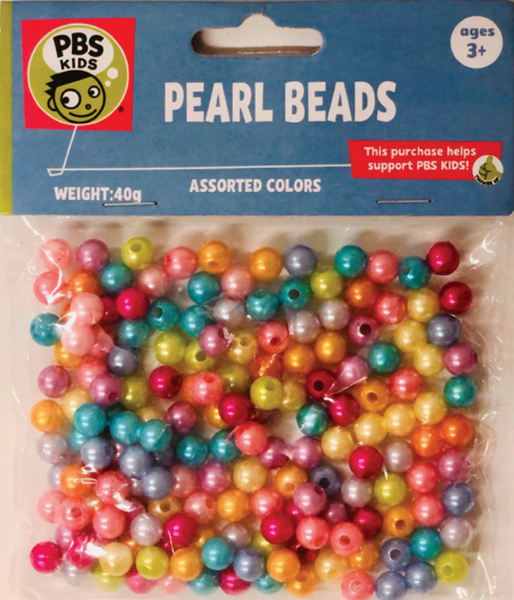 Pony Beads-Clear Assorted Colors 50G