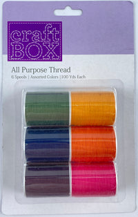 CB-2620 - 6 SPOOLS ALL PURPOSE THREAD - AUTUMN - INNER PACKING 24 PCS