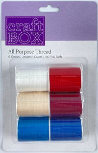 CB-2622 - 6 SPOOLS ALL PURPOSE THREAD - AMERICA - INNER PACKING 24 PCS