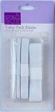 CB-2626 - 3 PCS WHITE ELASTIC ASSORTMENT -
