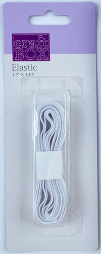 CB-2627 - WHITE ELASTIC 0.75" X 86" - NNER PACKING 24 PCS
