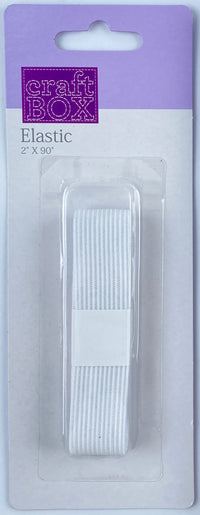 CB-2628 - WHITE ELASTIC 0.75" X 86" - NNER PACKING 24 PCS