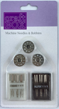 CB-2643 - SEWING MACHINE NEEDLES & BOBBINS SET - INNER PACKING 24 PCS
