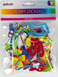 CFK-1283- 60 PCS FOAM STICKERS-MUSIC