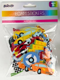 CFK-1636 - 60 PCS FOAM STICKERS - RACING CAR