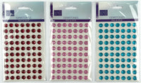 CFK-1644 - ADHESIVE CRUSTAL GLITTER GEMS ASSORTMENT - 24 PCS