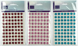 CFK-1644 - ADHESIVE CRUSTAL GLITTER GEMS ASSORTMENT - 24 PCS