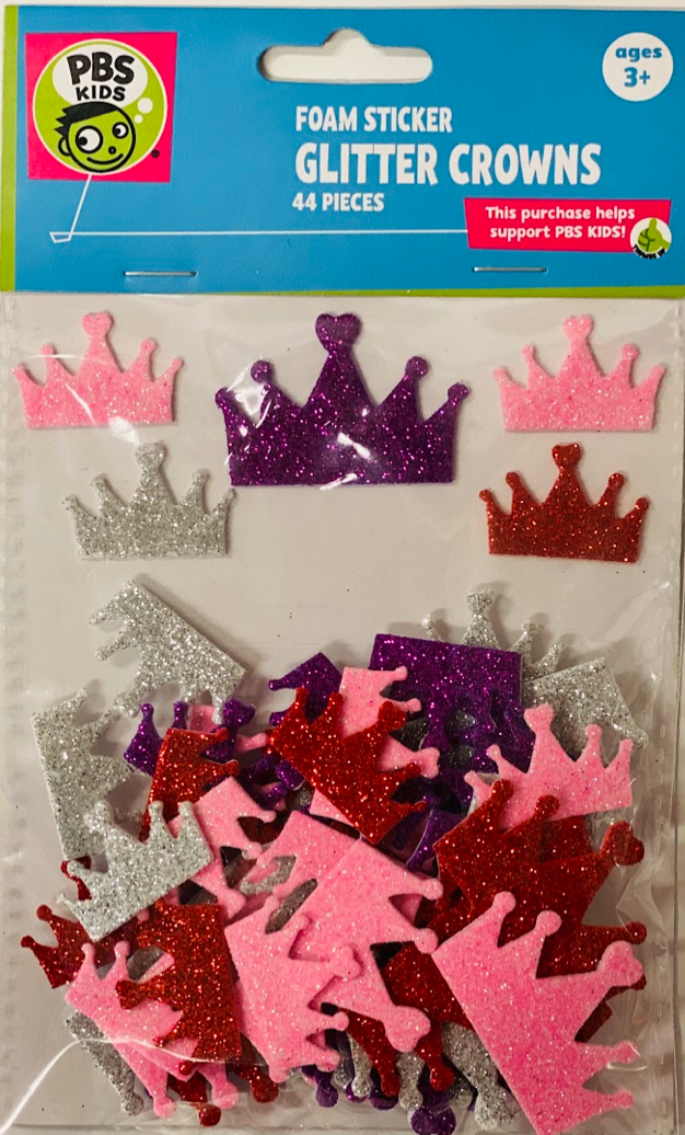 CRAFT FOR KIDS FLOWER CONFETTI &ASSORTED GLITTER STICKERS - PINK