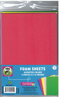Foam Sheets-Assorted Colors - inner packing 24 Pcs