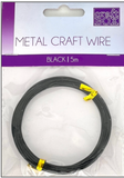 METAL CRAFT WIRE 5m - BLACK