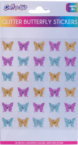 BUTTERFLY GEM STICKERS